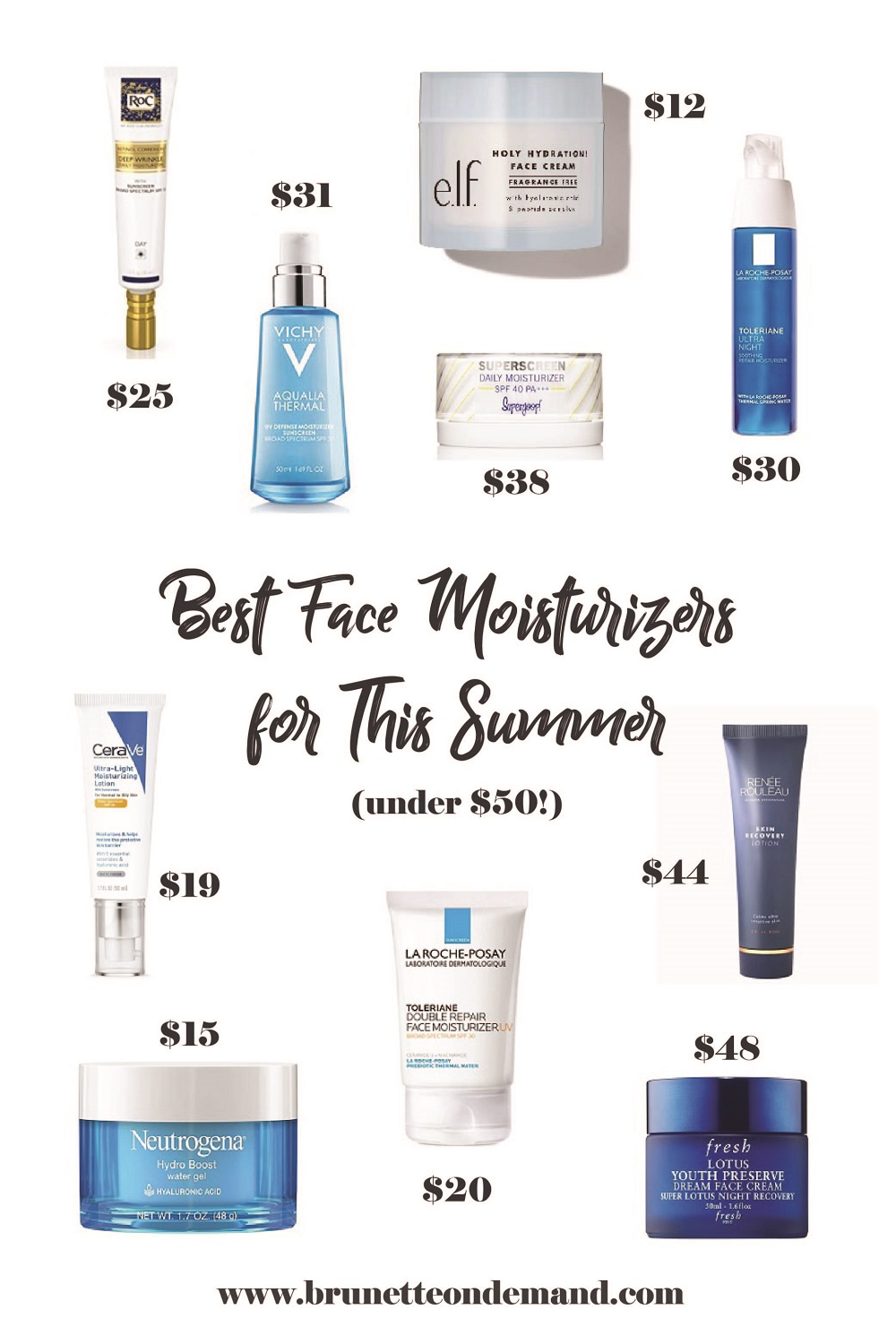 Best Face Moisturizers for This Summer Under $50