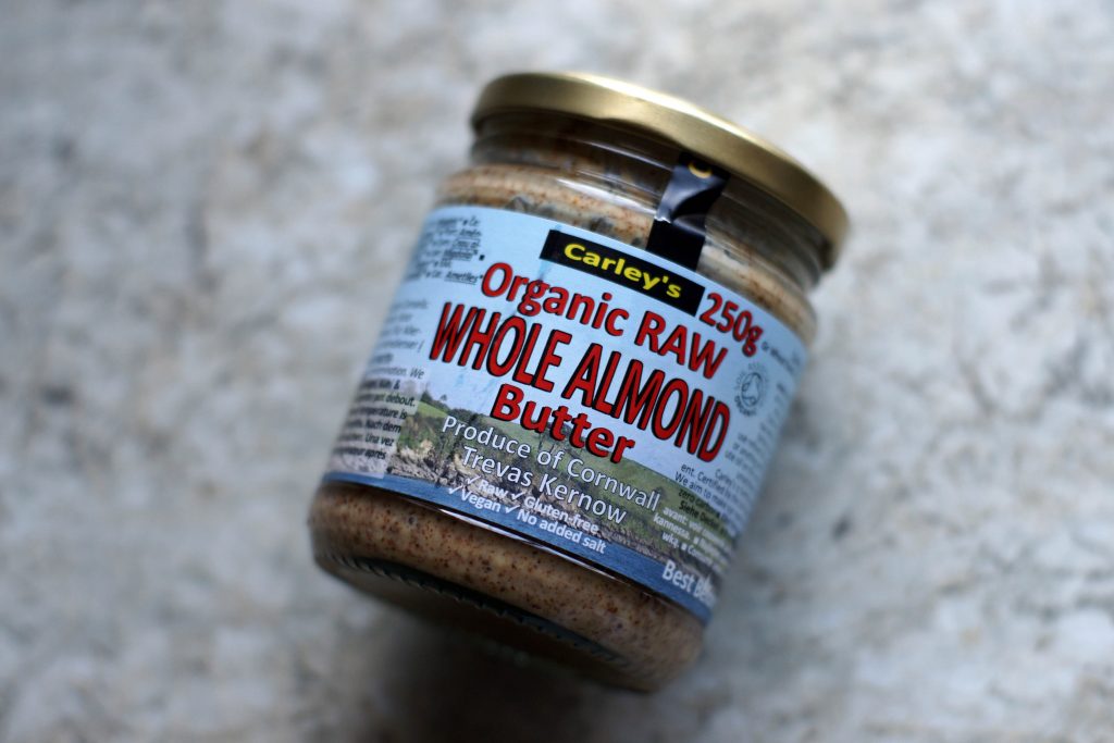 Jar oforganic whole almond butter