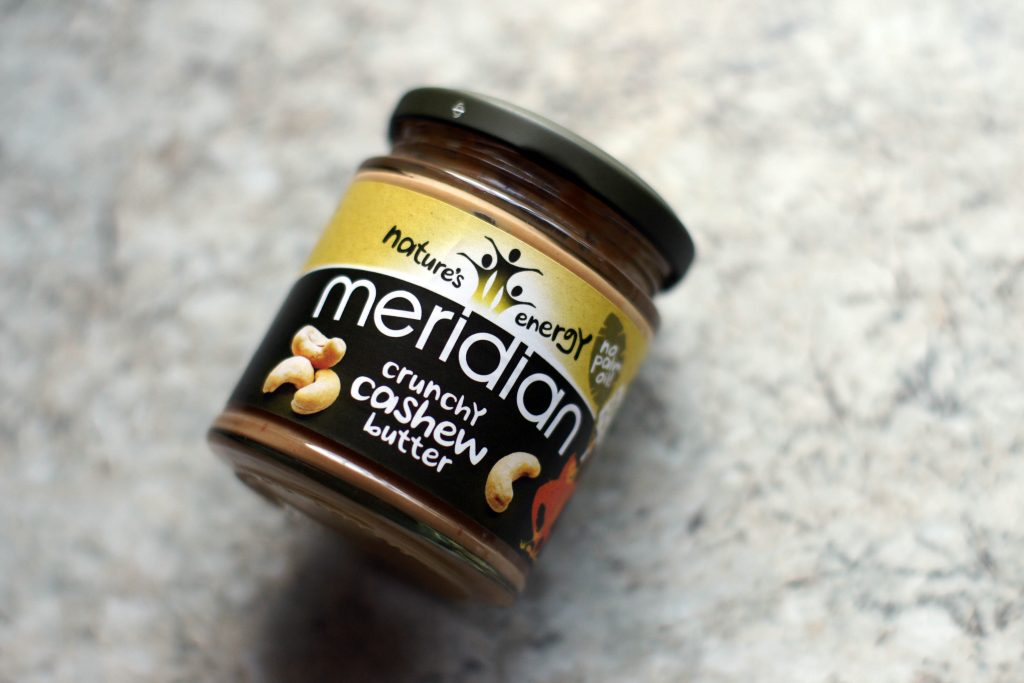 Jar of Meridian Crunchy Cashew Butter