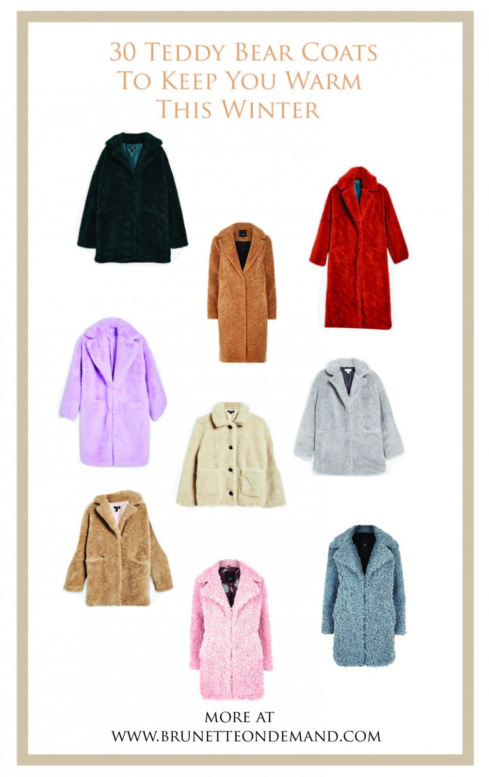30 Teddy Bear Coats To Keep You Warm This Winter - Brondema