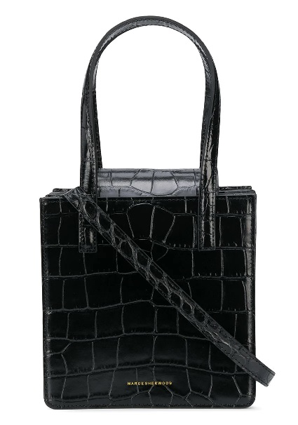 Contemporary Handbag Vibes From Marge Sherwood crocodile-effect grandma tote