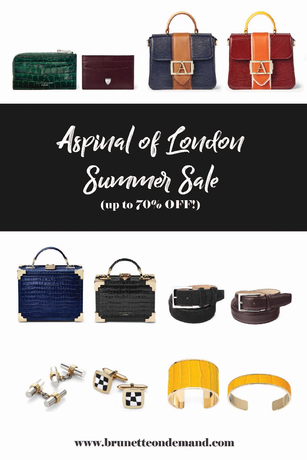 Aspinal of London Summer Sale women's and men's handbags and accessories