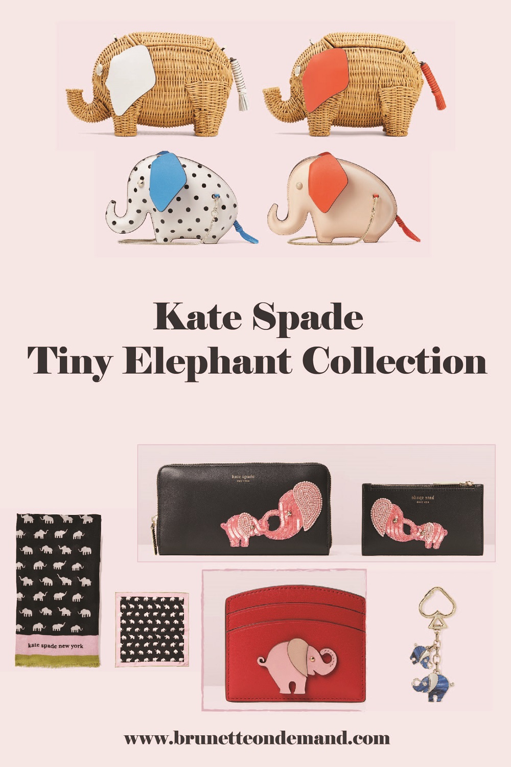 Kate Spade Designer Inspired Elephant Bags and Accessories Collection