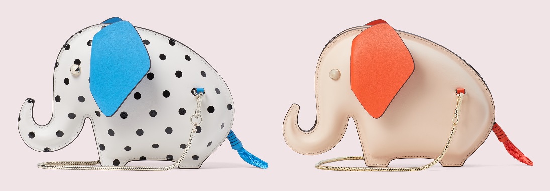 forhøjet absorberende montering Kate Spade's Elephant Bags & More Collection - BRONDEMA