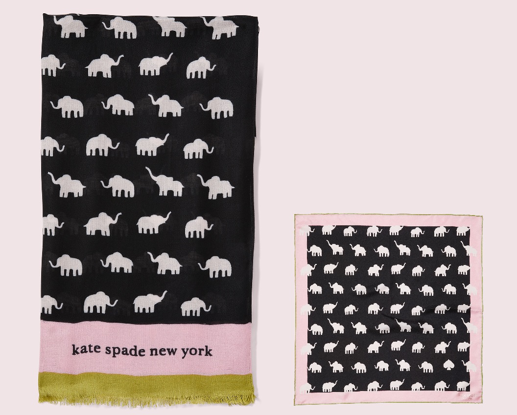 Kate Spade Elephant Scarf and Bandana