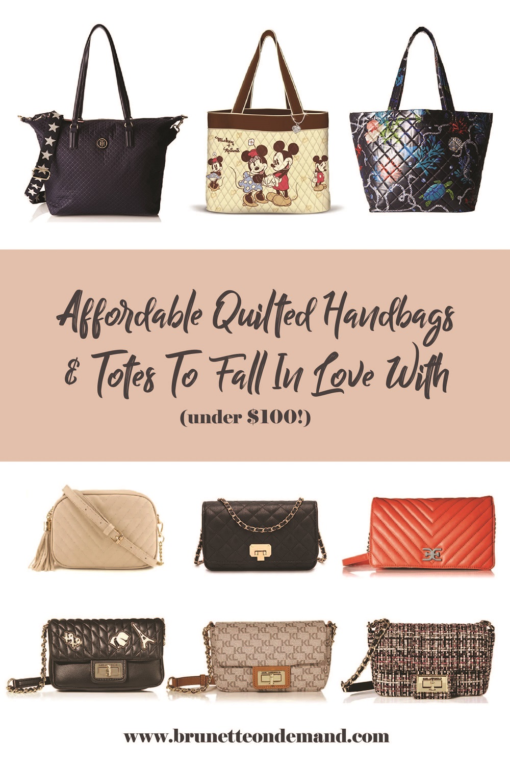 Quilted Bags and Totes under $100 to fall in love with