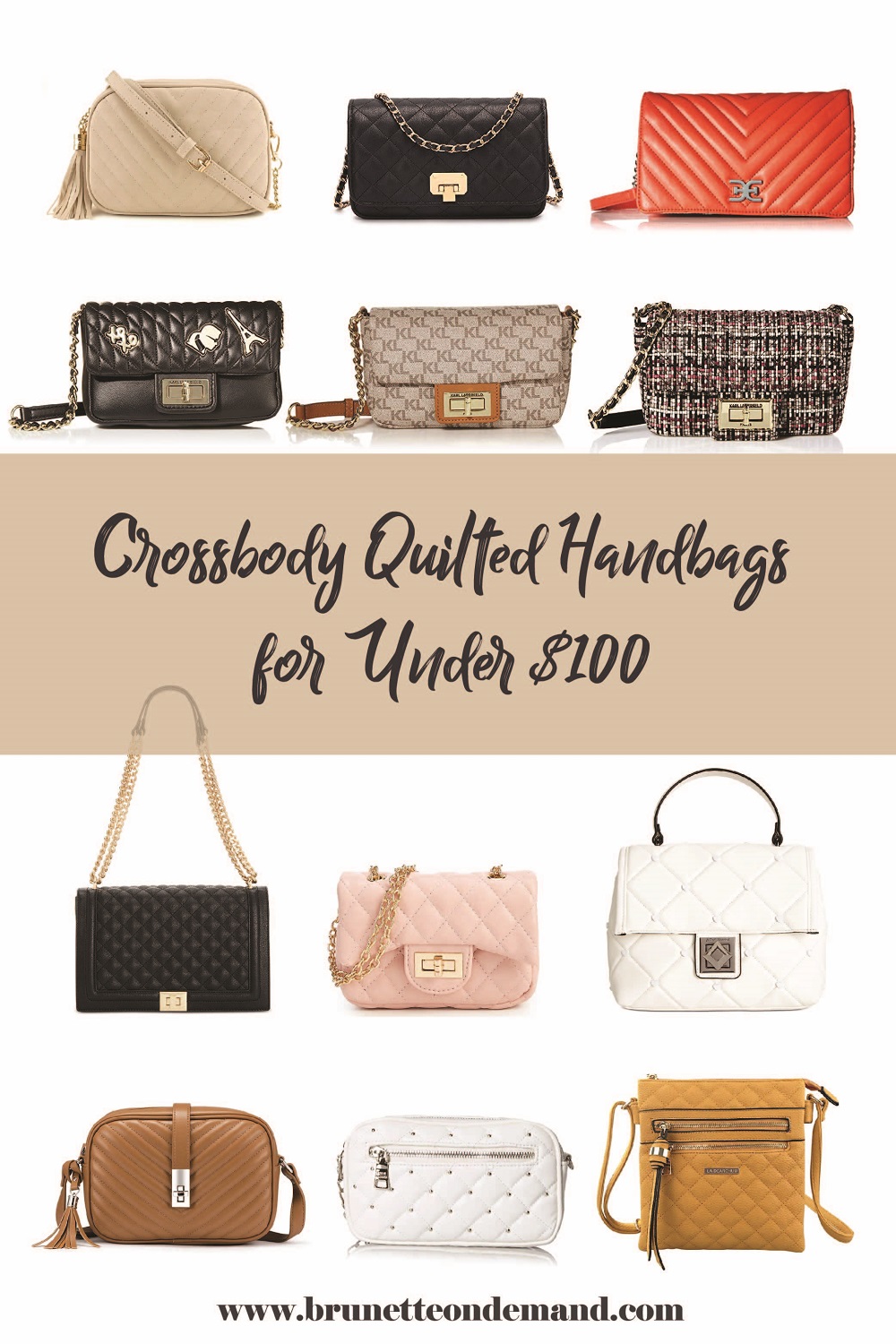 Quilted Crossbody Handbags for Under $100