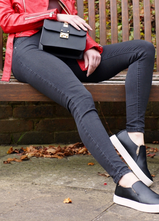 Brunette on Demand The Red Biker Jacket In My Wardrobe Brunette on Demand The Red Biker Jacket In My Wardrobe
